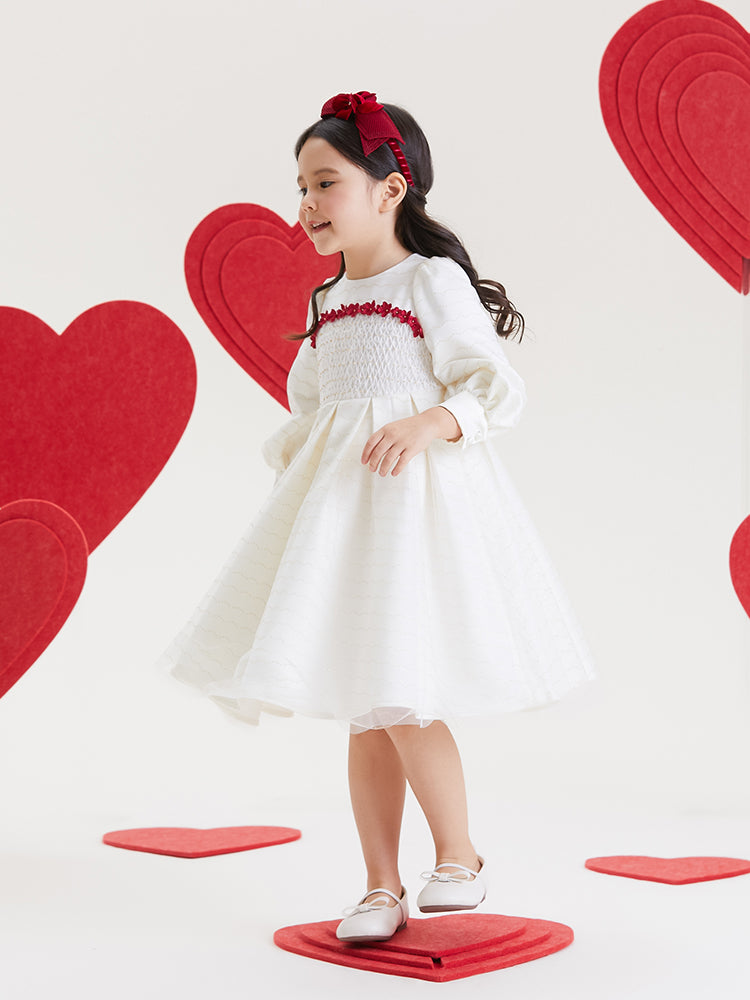 Canadian smocking mesh dress