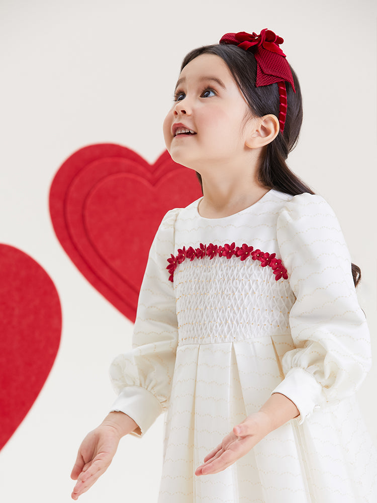 Canadian smocking mesh dress
