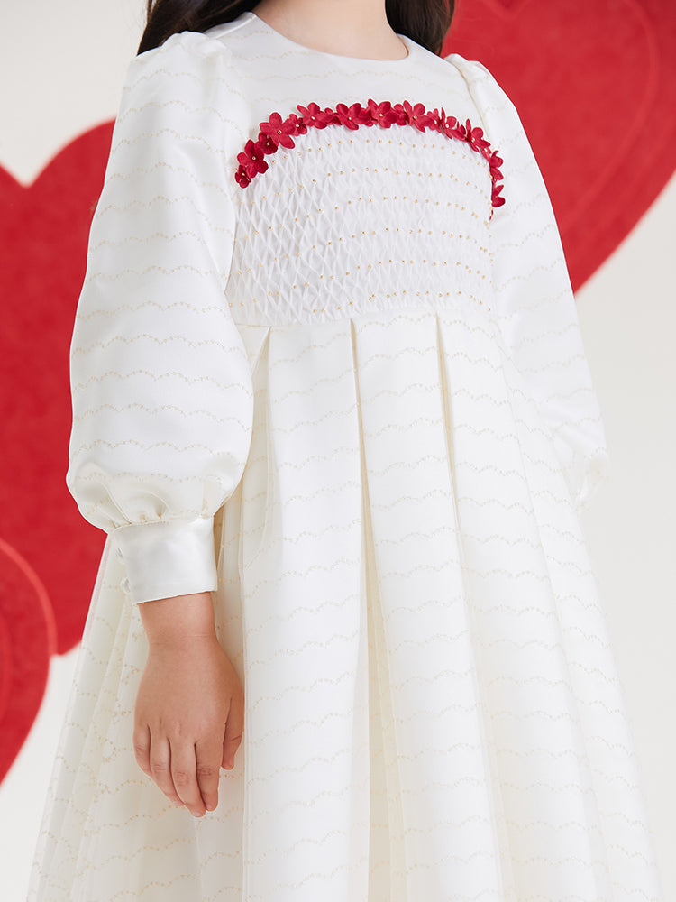 Canadian smocking mesh dress