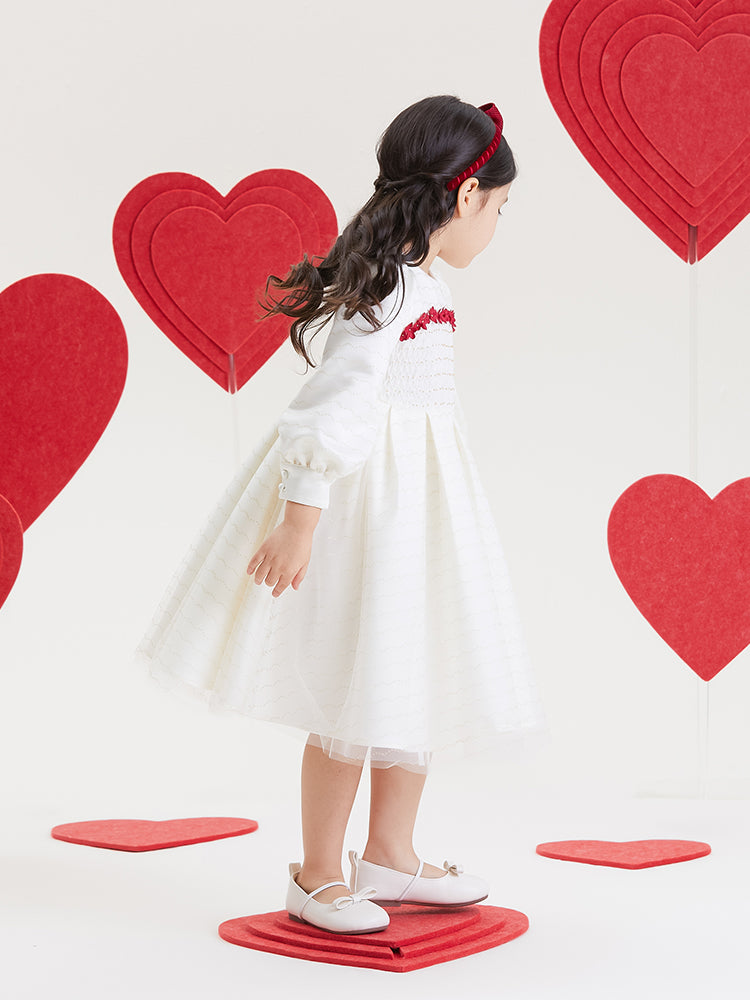 Canadian smocking mesh dress