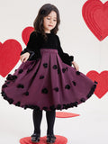 "Midnight Rose" Hand-Smocked Embroidered Dress