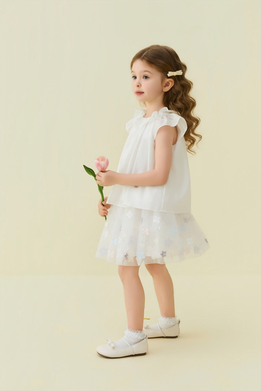 Hand-Smocked Jacquard Blouse