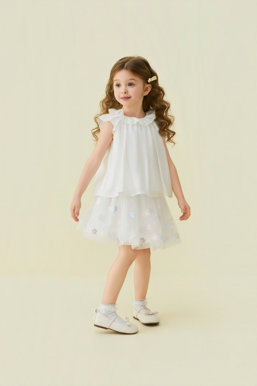 Hand-Smocked Jacquard Blouse
