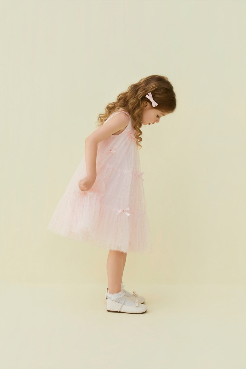 Pink Tulle Bow Dress
