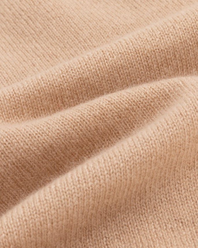 Khaki Beaded Berry Wool Cardigan